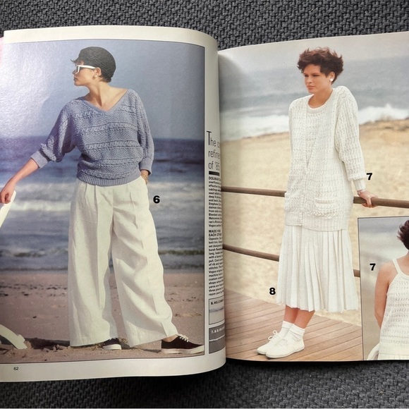 80s Vogue Knitting International Magazines Designer Knit Patterns Instructions - Picture 6 of 15